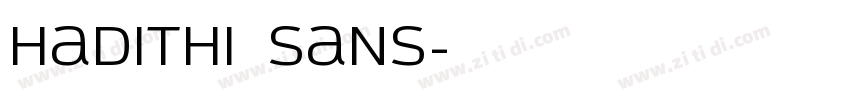 Hadithi Sans字体转换
